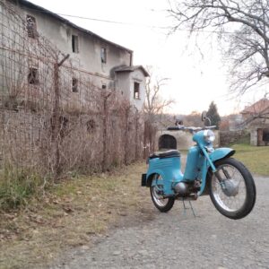 Jawa 50 typ 555 z roku 1959 - První jízda v roce 2025 17 Jawa 50 typ 555 z roku 1959 - První jízda v roce 2025 17