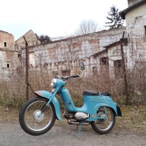Jawa 50 typ 555 z roku 1959 – První jízda v roce 2025 [13]