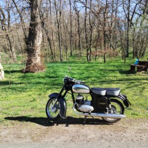 ČZ 125 typ 453 z roku 1961 – Vyjížďka na Dukovany 1