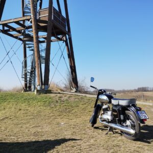 ČZ 125 typ 453 z roku 1961 – První velký okruh 2025 [1]