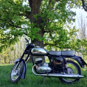 ČZ 125 typ 453 z roku 1961 - Dub u Daníže, Slup 66 ČZ 125 typ 453 z roku 1961 - Dub u Daníže, Slup 66