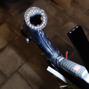 Jawa 90 typ 31 Roadster z roku 1969 - Doraz řízení 2 Jawa 90 typ 31 Roadster z roku 1969 - Doraz řízení 2