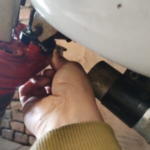 Jawa 90 typ 31 Roadster z roku 1969 - Doraz řízení 15