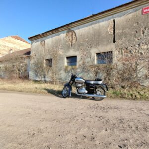 ČZ 125 typ 453 z roku 1961 - První projížďka 2026 4 ČZ 125 typ 453 z roku 1961 - První projížďka 2026 4